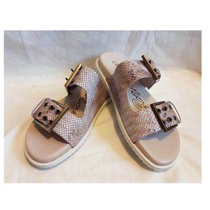 Naughty Monkey-Hey Pony-Blush leather sandal 6